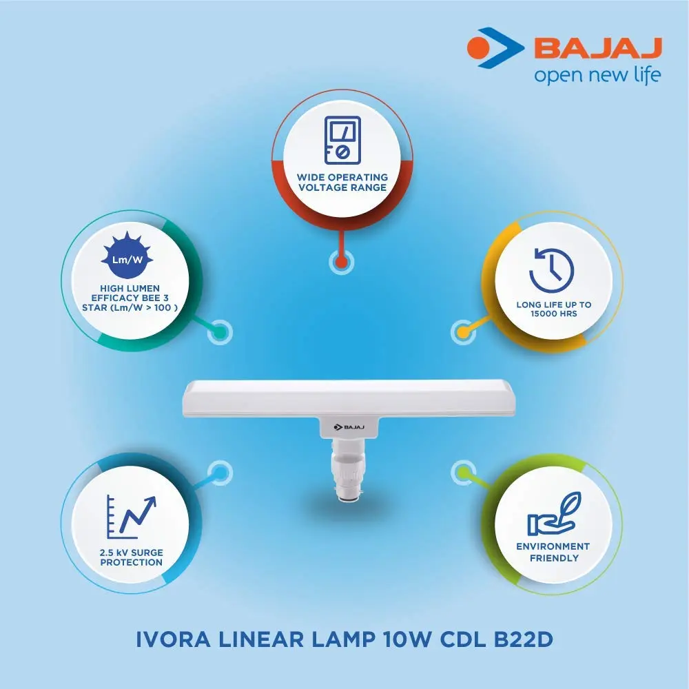 Bajaj Ivora Linear LED Bulb 10W-2.webp