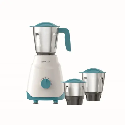 Bajaj Ninja Series NOTCH 500-Watts Mixer Grinder (3 Jars, French Blue)