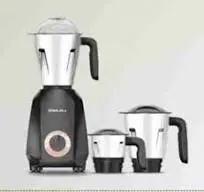 Bajaj Ninja Series QUARTZ 750-Watts Mixer Grinder (3 Jars, Black)